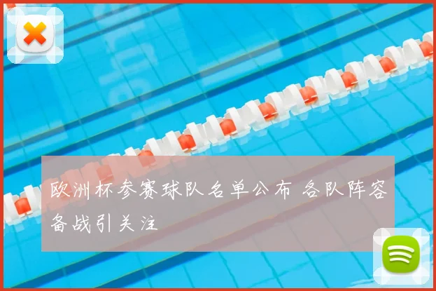欧洲杯参赛球队名单公布 各队阵容备战引关注